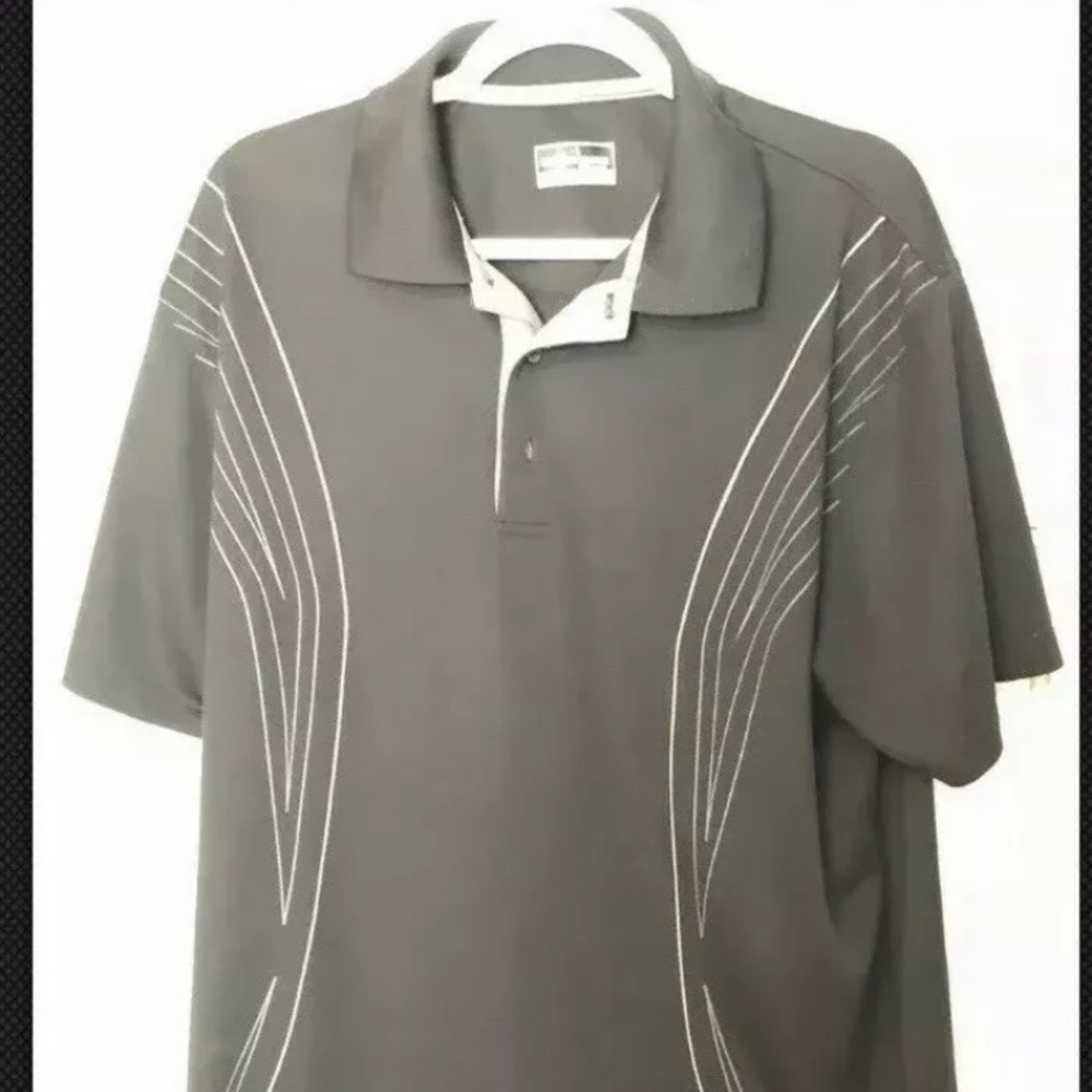 Mens Grand Slam Black Golf Polo Extra Large